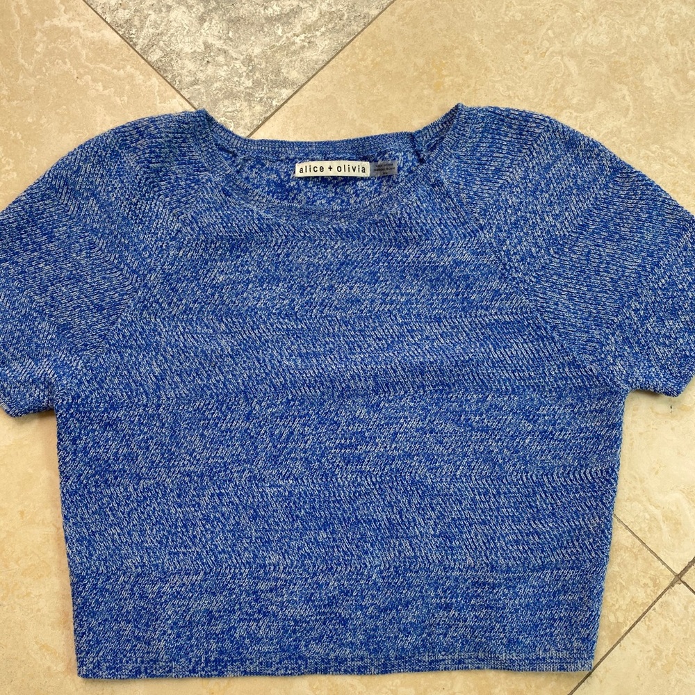 Alice + Olivia Solange Crop Sweater